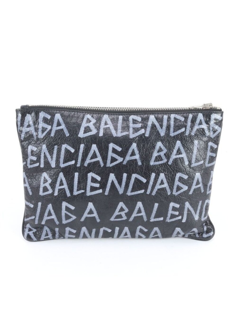 ★SOLD★ Balenciaga Carry Clip Leather Clutch Pouch Commuting Black Rne - Picture 2 of 8